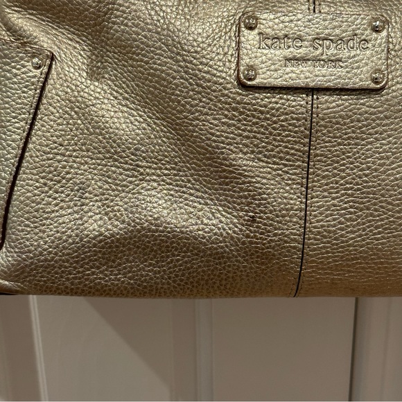 Kate Spade Gold Leather Shoulder Bag - Picture 5 of 5